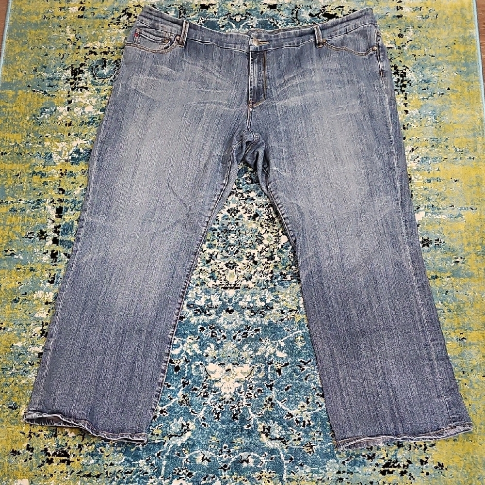 Seven7 Boot Cut Size 24 Blue Women's Jeans